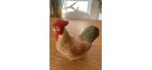 Poule en faience