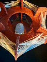 lampe vintage en bois