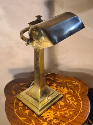 Lampe laiton de bureau Art Déco des années 1930 a 1950   ele