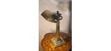 Lampe laiton de bureau Art Déco des années 1930 a 1950   ele