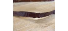 Sac baguette croco couleur rouille 