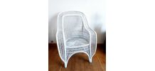 Fauteuil en rotin peacock 1970 