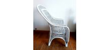 Fauteuil en rotin peacock 1970 