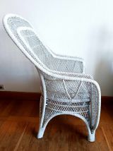 Fauteuil en rotin peacock 1970 