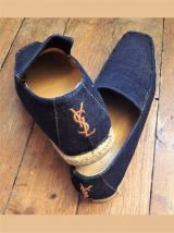 Mocassins/ Espadrilles Bleu Jean- 41- Yves Saint Laurent 