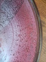 Coupe à fruits ou coupelle sur pied en céramique signé 