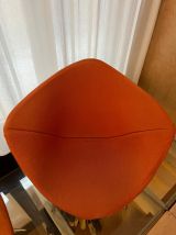 Paire de fauteuils Knoll Bertoia Diamond orange