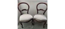2 chaises style Louis Philippe, TBE