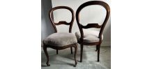 2 chaises style Louis Philippe, TBE