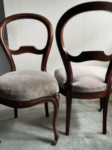 2 chaises style Louis Philippe, TBE
