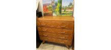 commode vintage année 60 bois naturel