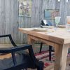 Table de ferme bois brut 