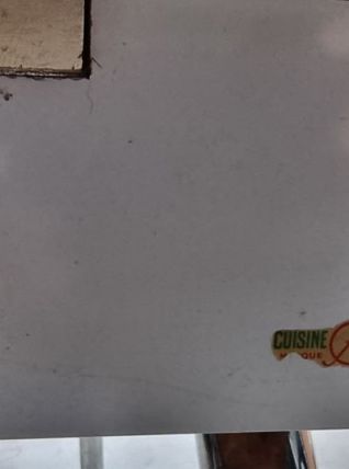 Table vintage formica rouge