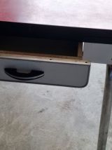 Table vintage formica rouge