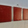 Miroir vintage 1950 triptyque barbier coiffeuse brique - 27 