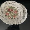 Lot 2 assiettes décoratives porcelaine Gubbio