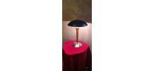 lampe de bureau paquebot noir mat  bois et metal 49x32 elec 