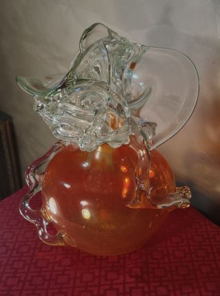Vase en verre de Murano, vase vénitien, vase en verre souffl