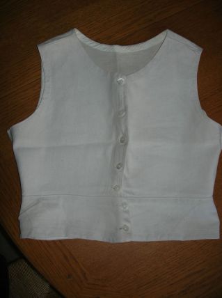 Gilet bustier lin