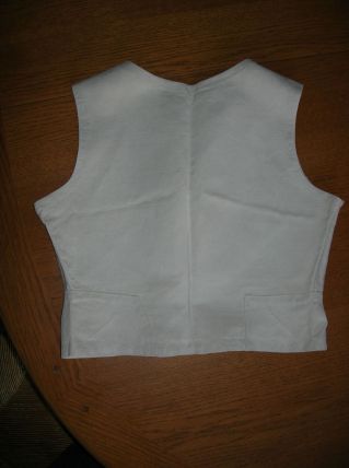 Gilet bustier lin