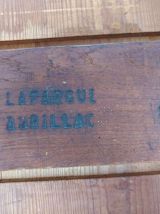 Table de ferme ou bureau rustique estampillé vers 1920