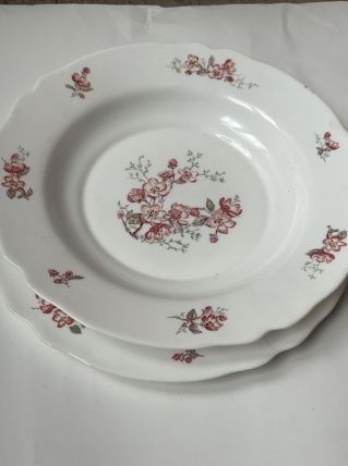 1 plat creux 1 plat plat arcopal fleurs de cerisier 