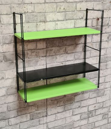 etagere string acier vintage h49x49x17  dans leur jus 1960 a