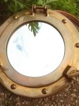 miroir, hublot en laiton