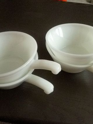 lot 4 tasses anchor hocking made in USA, vintage