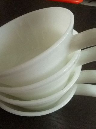 lot 4 tasses anchor hocking made in USA, vintage