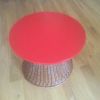 Table basse pied rotin