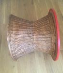 Table basse pied rotin