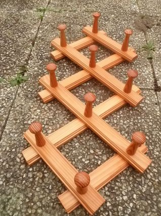 patères extensibles  en bois