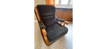 2 fauteuils velours 