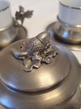 Service À café glands en étain IPA ITALY