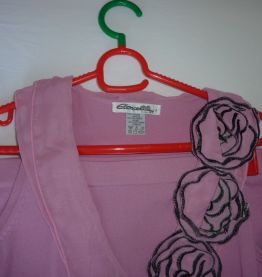 Ensemble jupe et top rose Étincelle couture