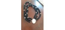 Collier en pierres semi-précieuses et fermoir camée