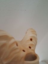 Ancienne veilleuse chien porcelaine