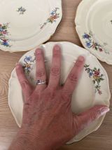 Set de 4 assiettes à dessert en porcelaine