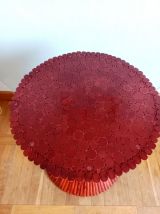 Table rotin prestige Maugrion Roche Bobois 1980 