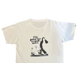 Tshirt blanc this guitar has seconds to live 