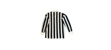 Polo vintage rayures noir et blanc 