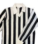 Polo vintage rayures noir et blanc 