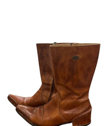 Santiags bottes Harley Davidson cuir marron
