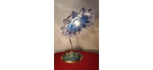 lampe art nouveau avec abat jour dentelle  neo classic 40x35