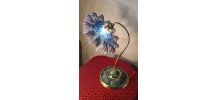 lampe art nouveau avec abat jour dentelle  neo classic 40x35