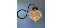 LOT 3 ANCIENNES APPLIQUES EN VERRE 1970 VINTAGE