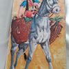 Vintage tableau panneau Poulbot le garçon et l'âne signé Mar