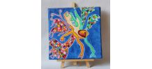 Peinture art brut , art singulier "L'arrache coeur"