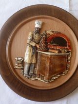 trio de cadres  en bois , vintage